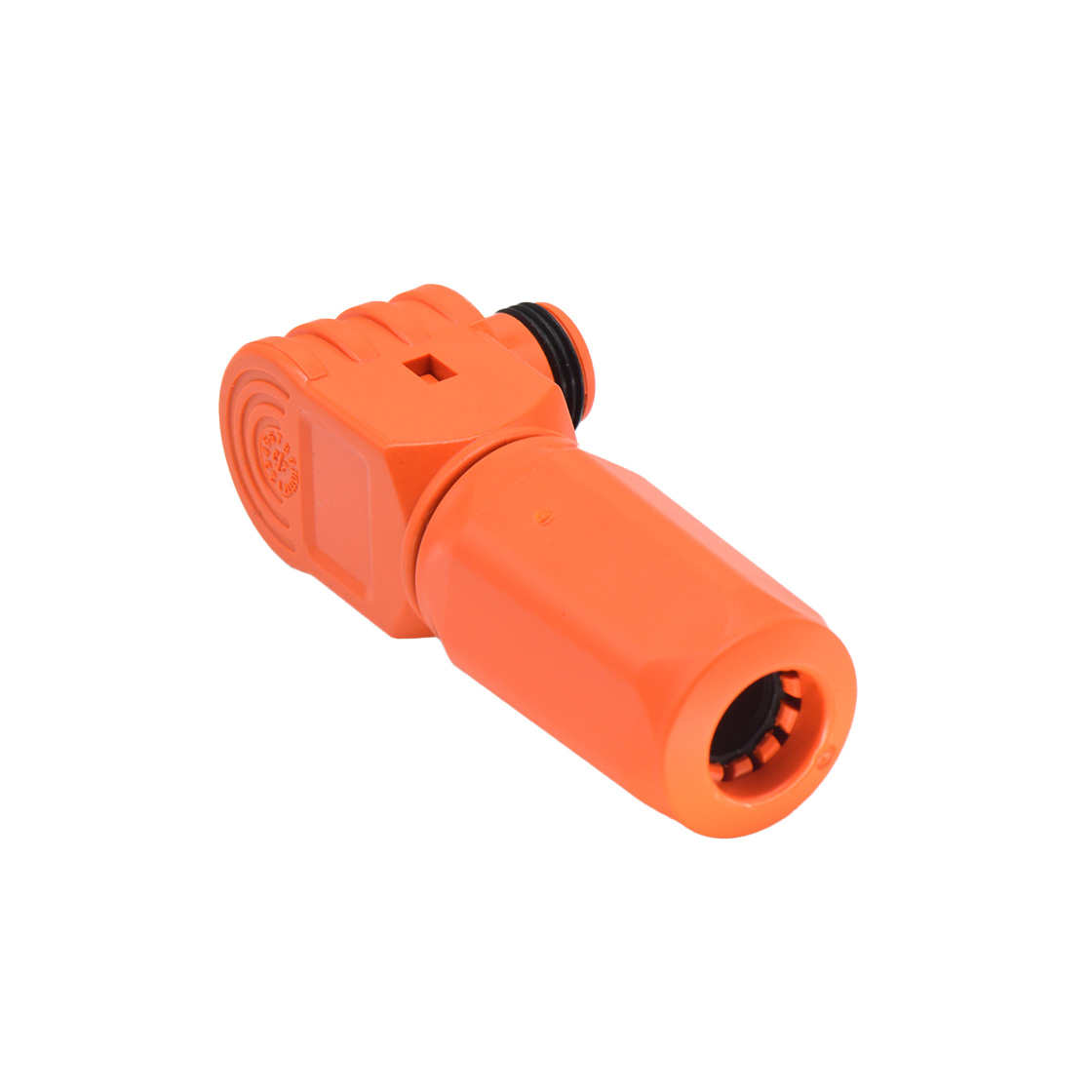 单芯储能连接器60A正极插头 接线16mm² 橙色  90°弯头